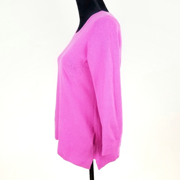 BANANA REPUBLIC Geranium Pink soft cotton sweater - Picture 7 of 8